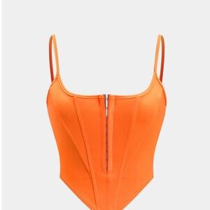 Orange Women's Crop Top
